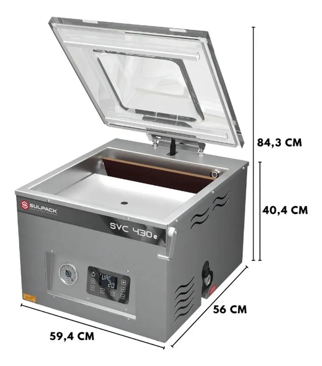 Seladora A Vácuo Digital 2 Barras Inox 1850 W Svc 430 Sulpack - Foto 3