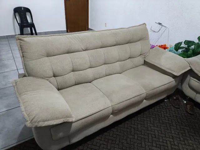 SOFÁ 3 e 2 LUGARES - ÓTIMO ESTADO - Foto 3