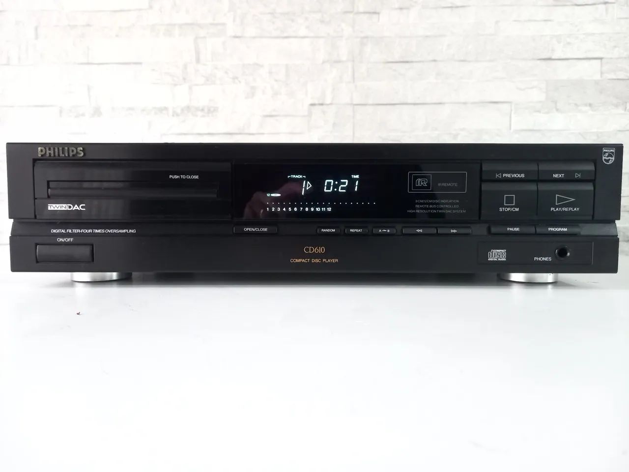 CD Player Philips CD610, LINDO!!!!!, funcionando perfeitamente. 