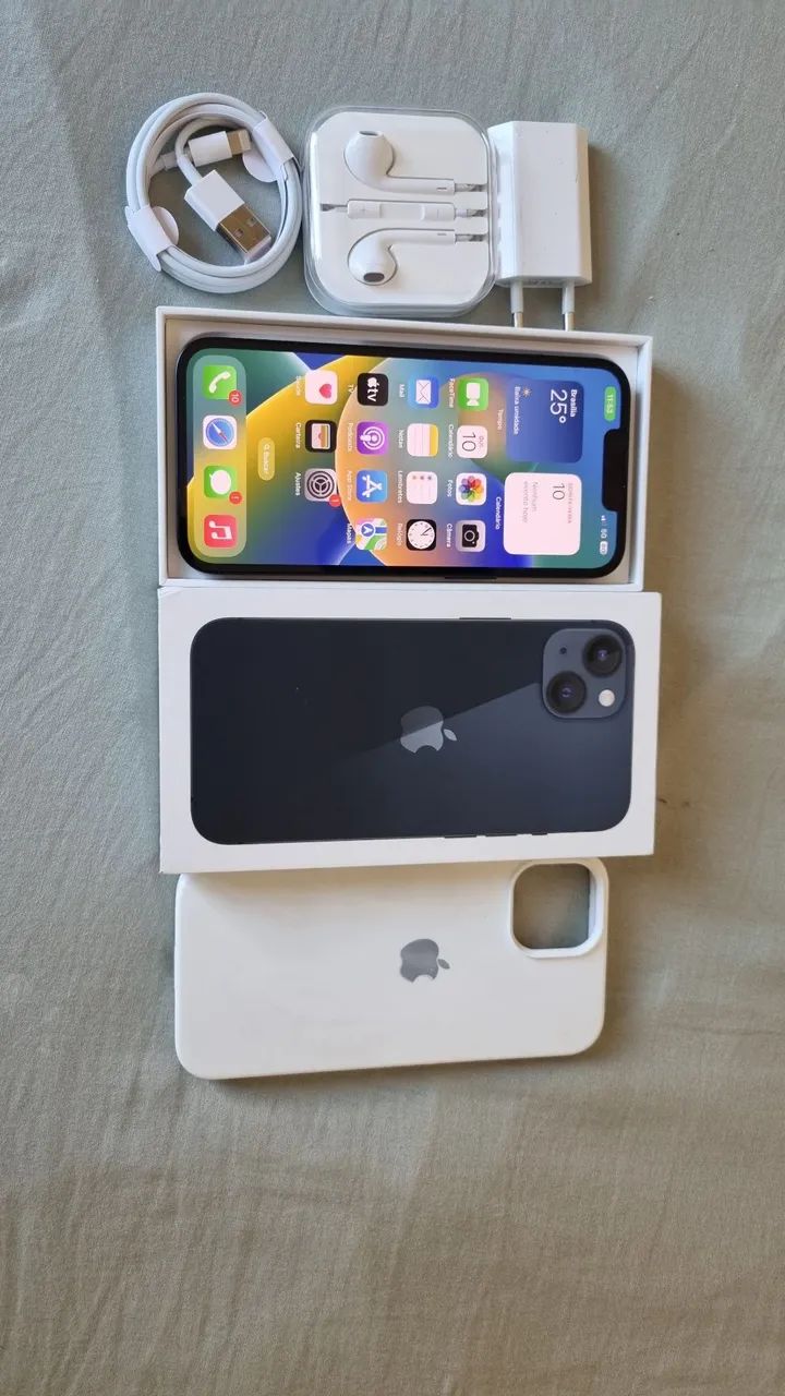 iPhone 13 128 GB na caixa com acessórios - Foto 4