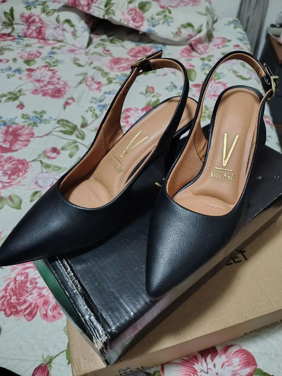Sandália scarpin Vizzano preto 33