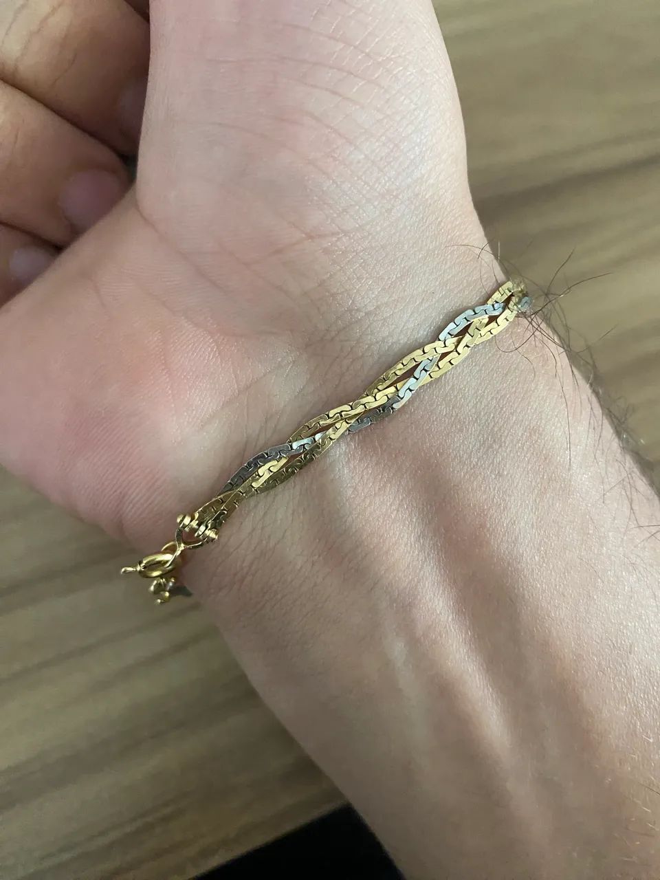 Pulseira 3 fios ouro 18k - 6.28 g - Foto 4