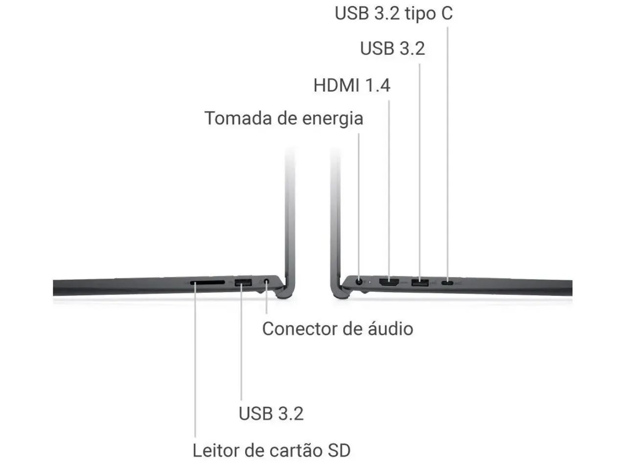 Notebook Dell 15.6pol Processador I5 13ª Geração 