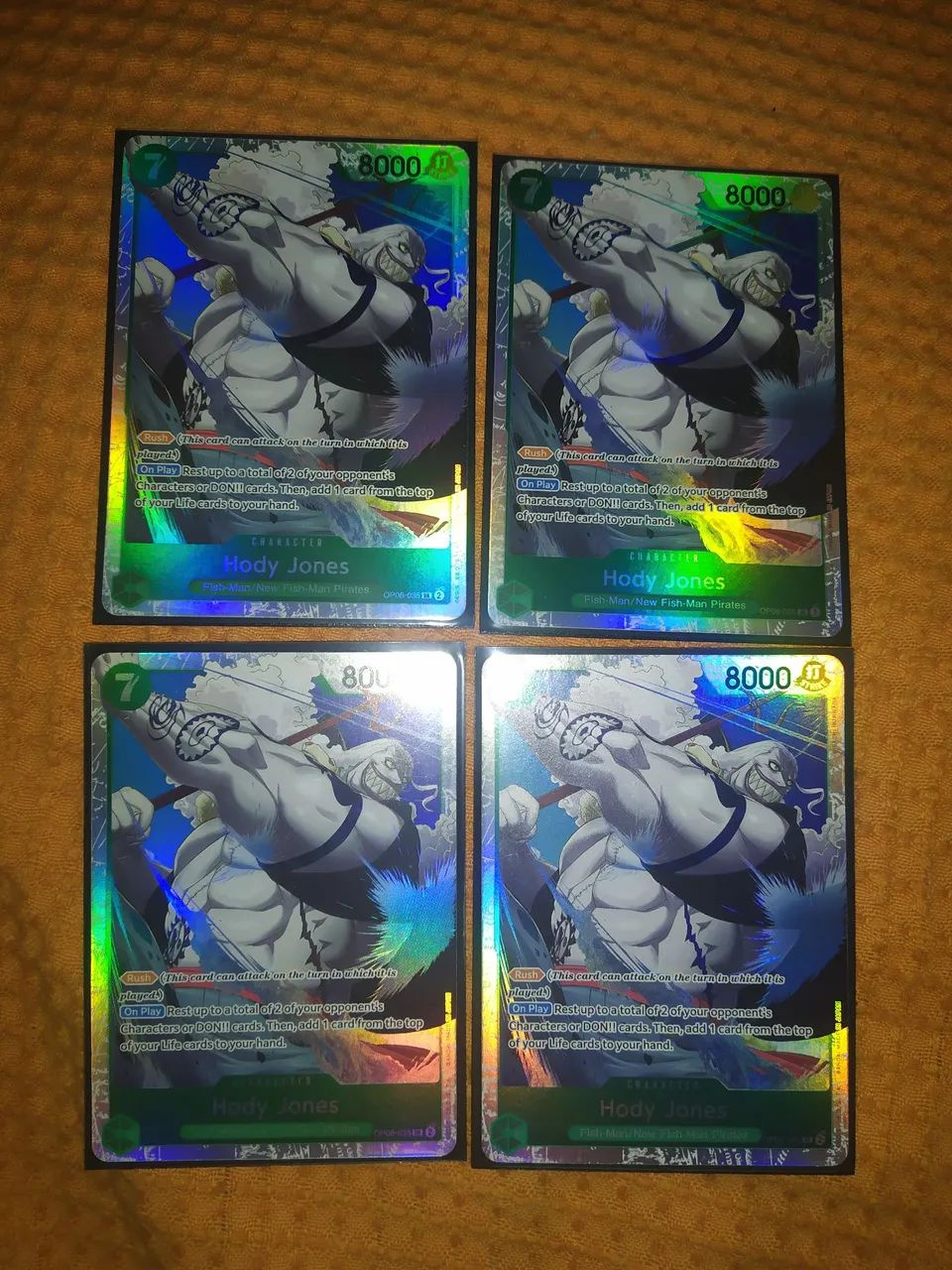 4x Hody Jones OP06-035 SR