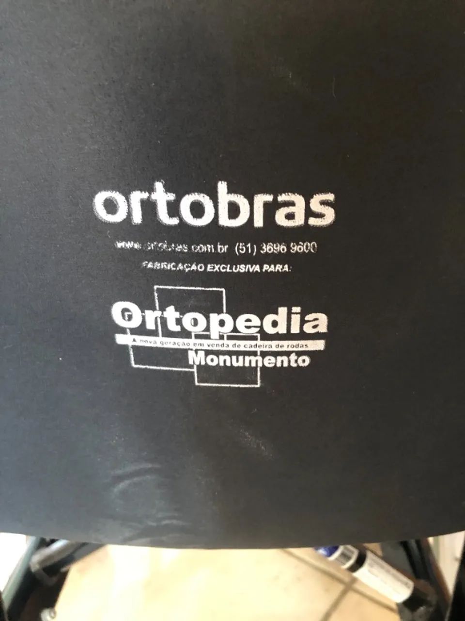 cadeira de rodas manual aluminio Ortobras usada - Foto 4