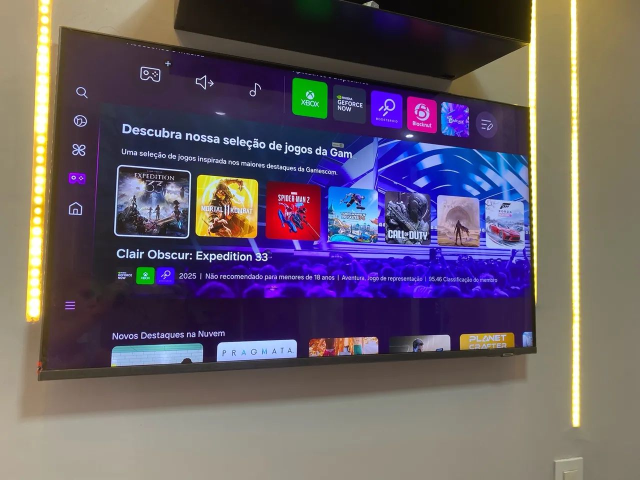 Tv Qled 4k smart 65  polegadas 120 hz comando de voz - Foto 2