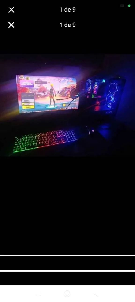 Pc gamer completo- rtx 3080 M 8 gb