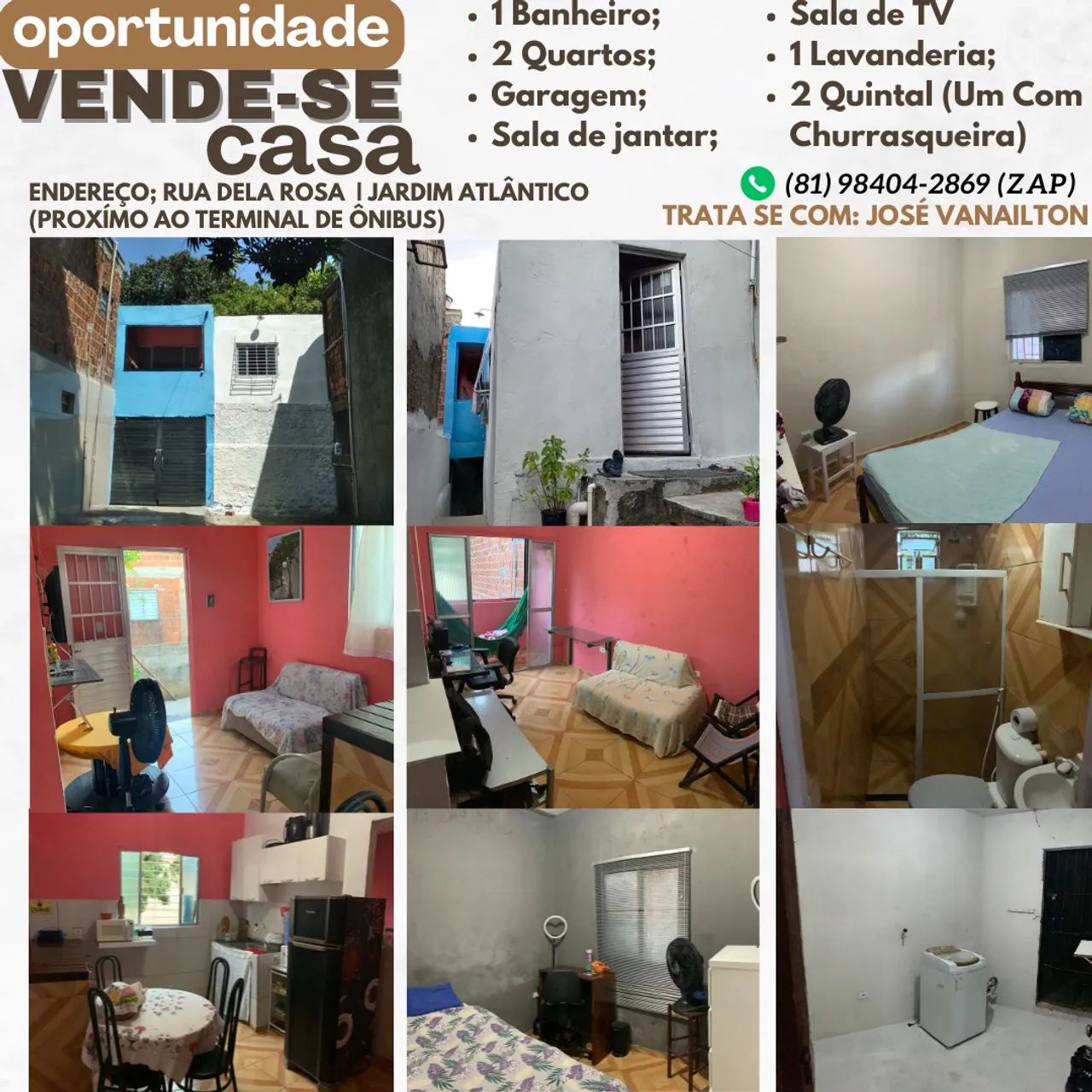 Vende-se uma Casa ACEITO PROPOSTAS **
