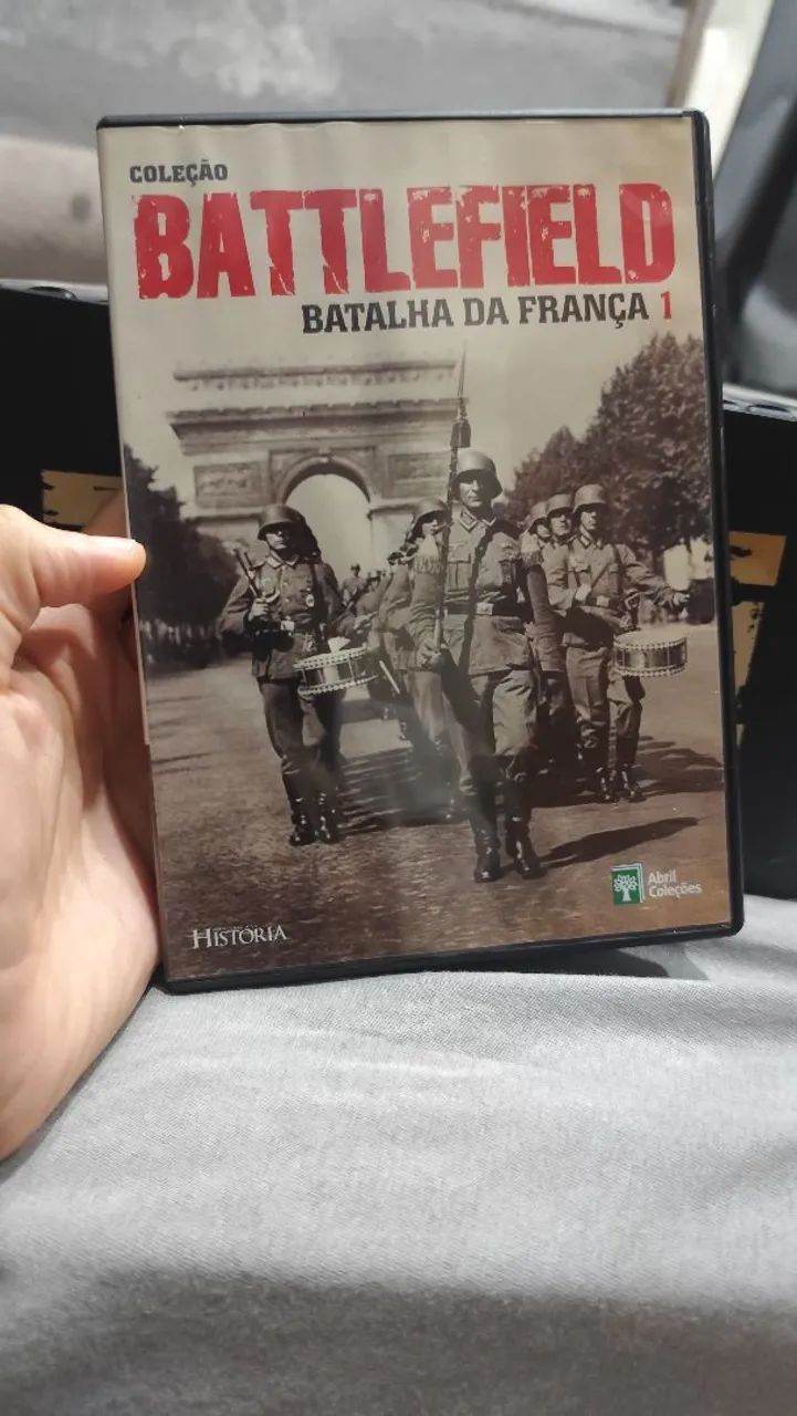 dvd: box battlefield coleção abril - excelente estado