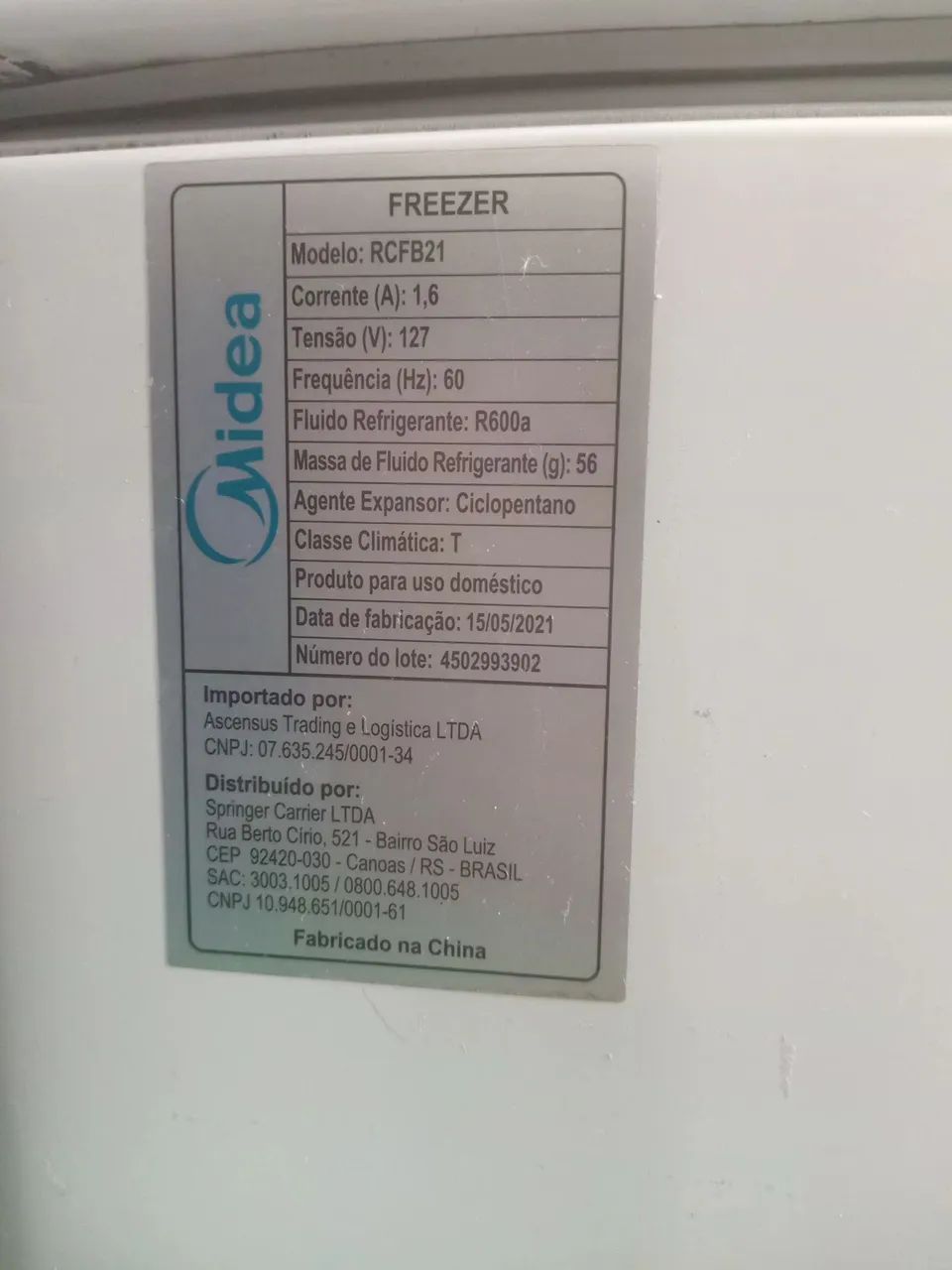 Freezer horizontal Midea 205 litros - Foto 5