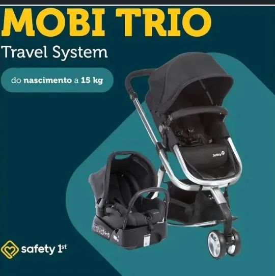 Carrinho de bebê com bebê conforto e base - Foto 5