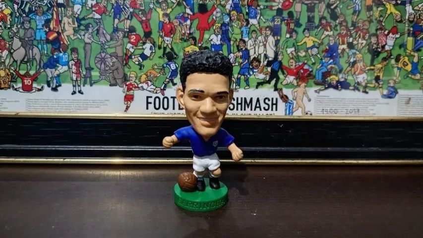 Mini craque, raro, importado, marca Prostars, Mané Garrincha, Brasil 1958. - Foto 4