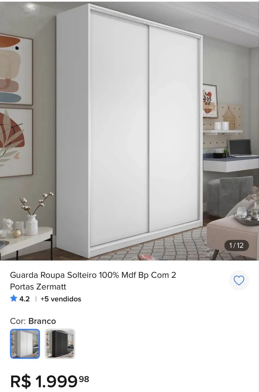 Guarda roupa 100% MDF  - Foto 5