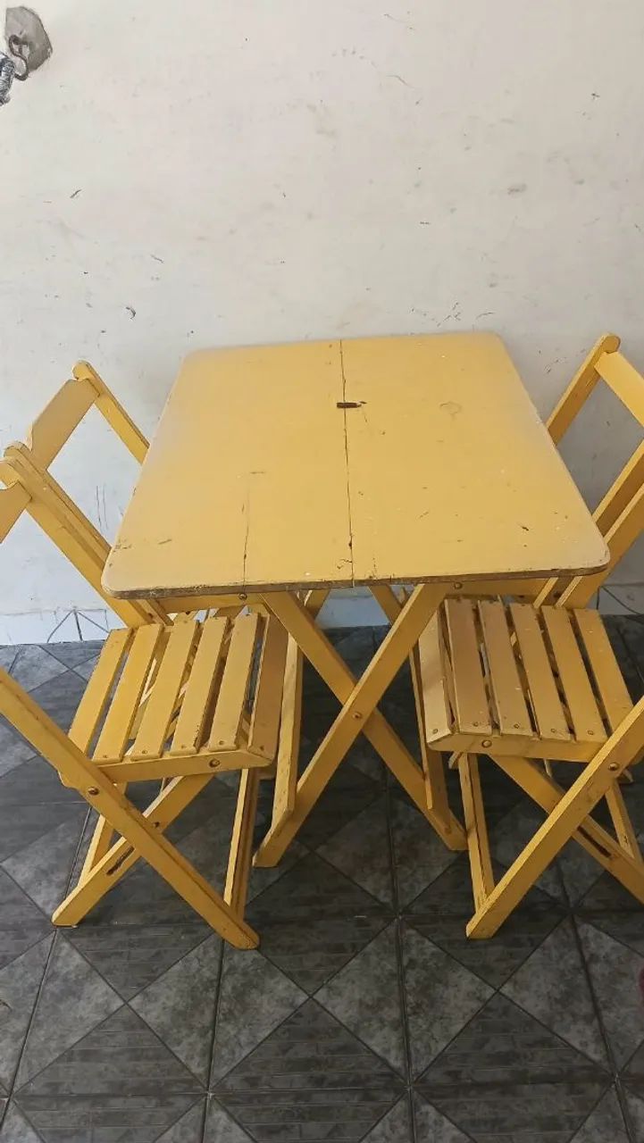 Mesa dobrável em madeira - Foto 2