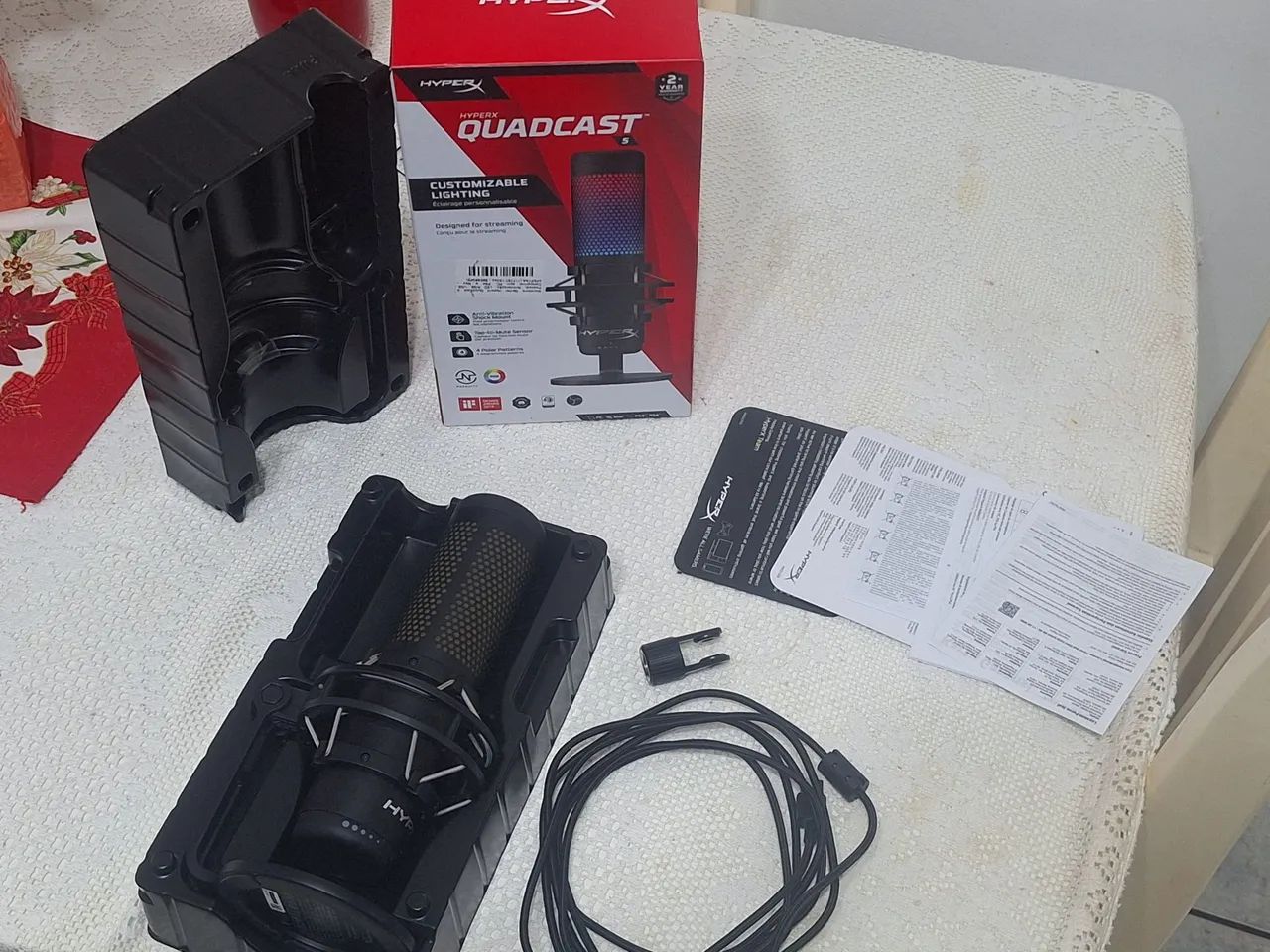 Microfone hyperx Quadcast S Original - Foto 4