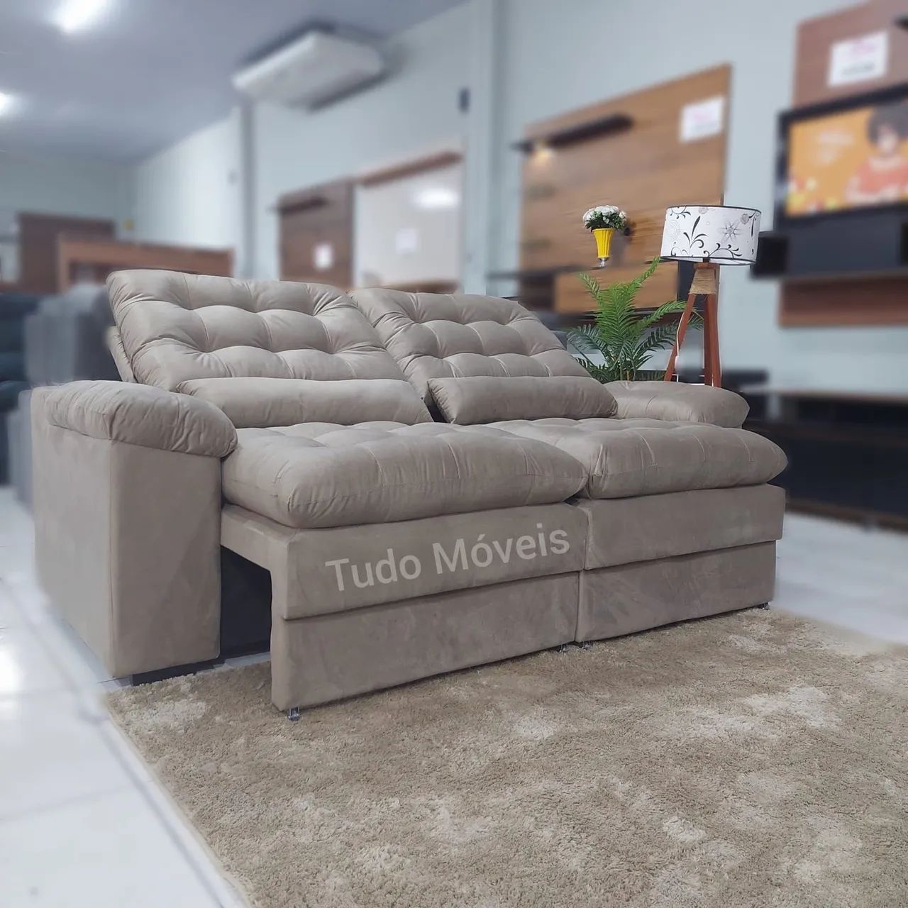 Sofa Retratil e reclinável 2.20M