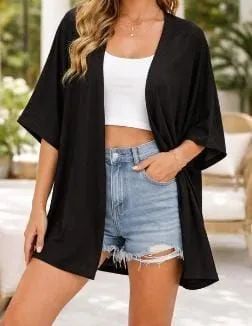 Kimono feminino manga 3/4