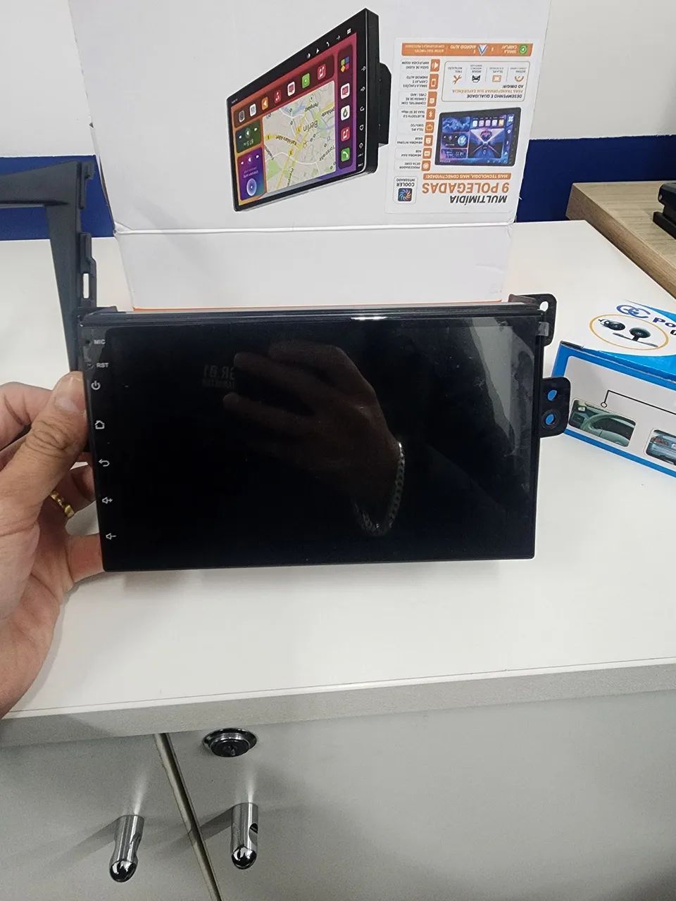 Multimídia HB20 de 7 polegadas com moldura e câmera de ré<br>Android e carplay - Foto 4