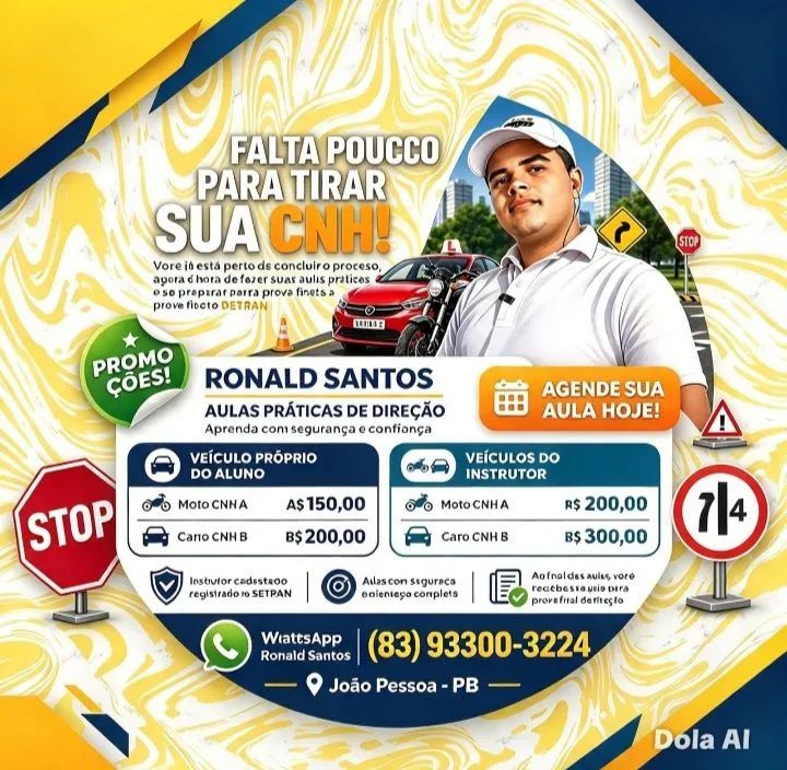 Aulas práticas de direção veicular 