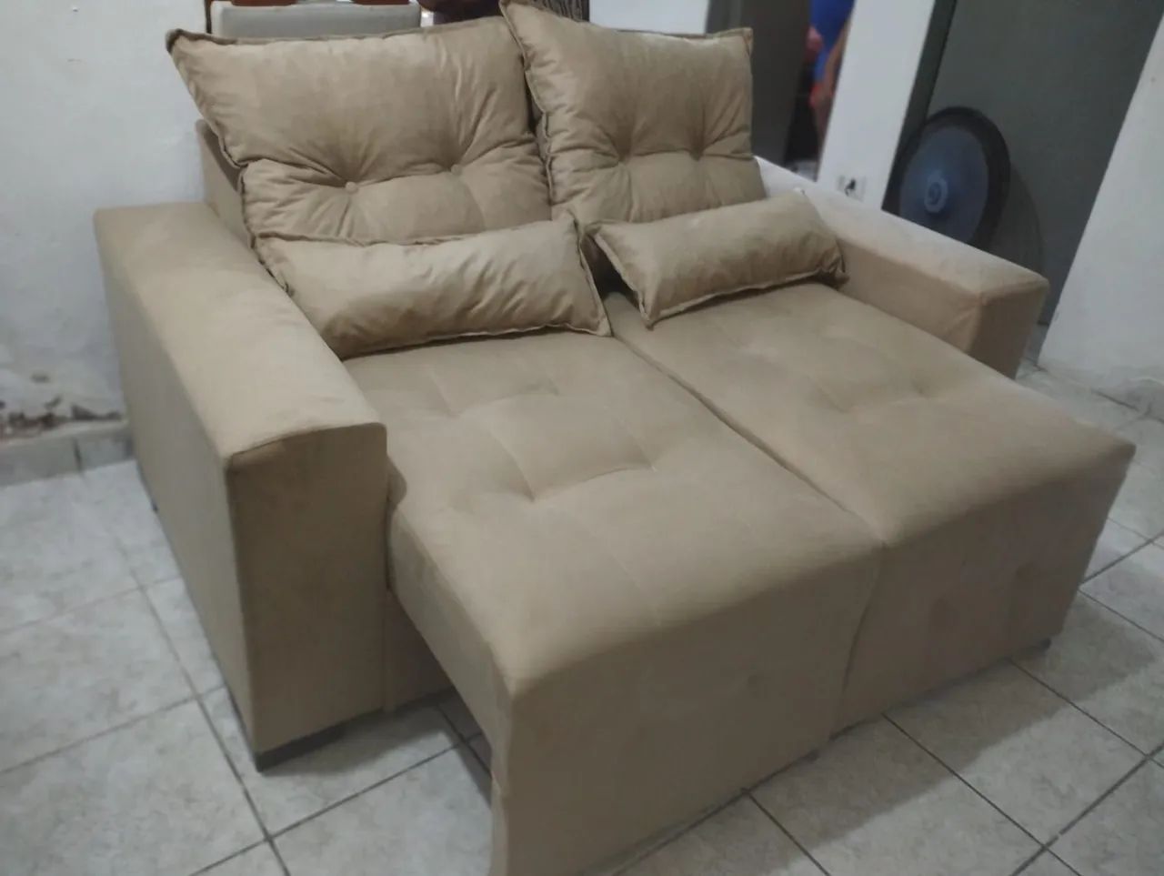 Novo sofá retrátil de fábrica com frete