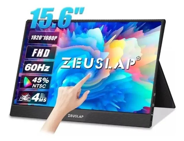 Monitor Gamer Zeuslap Z15st Touch Screen Led 15.6