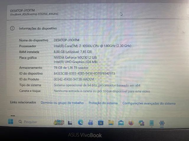Notebook ASUS VivoBook 15 | Intel Core i7  | SSD | NVIDIA 2GB - Foto 3