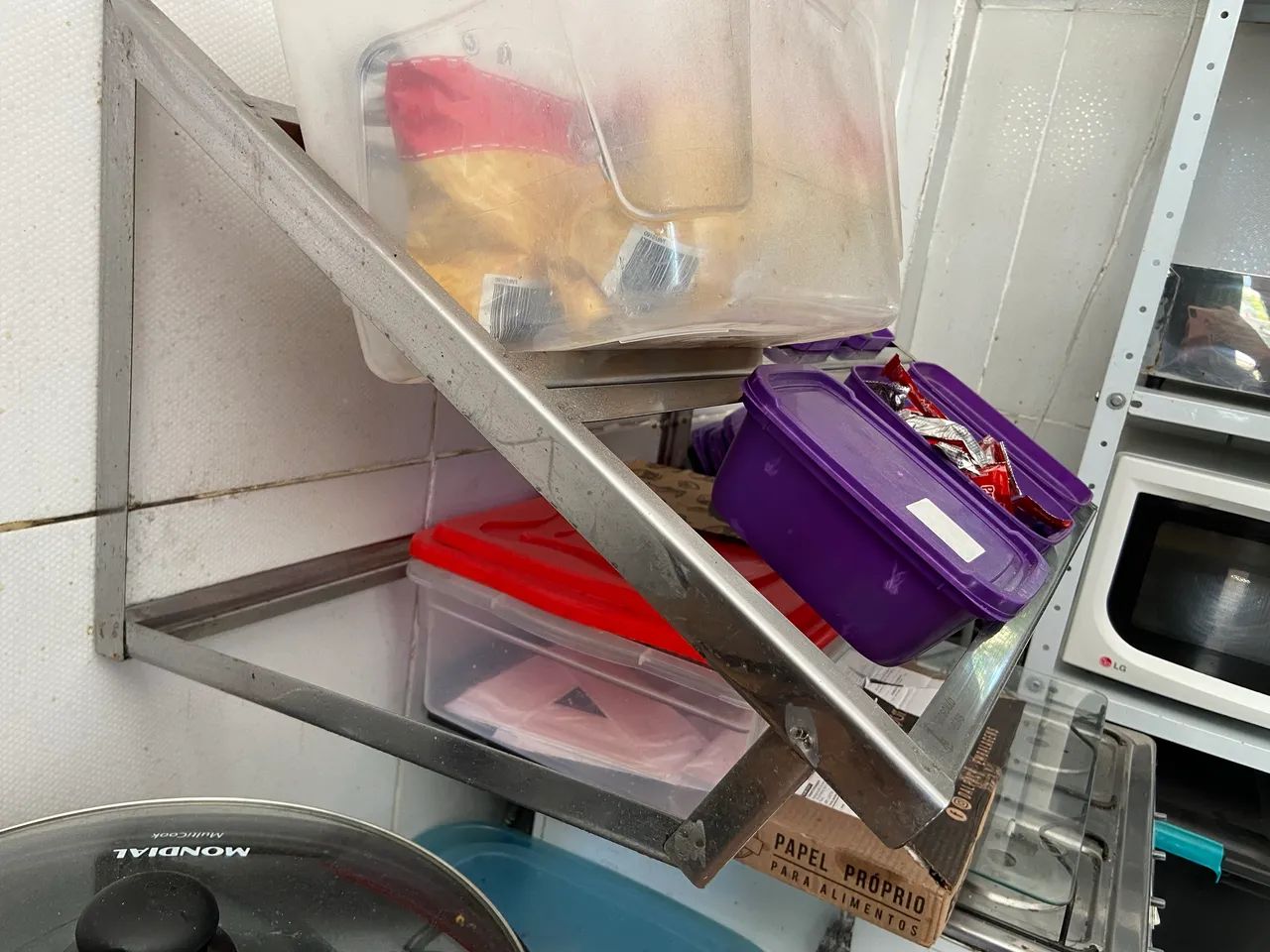 Prateleira para mantimentos em inox  - Foto 3