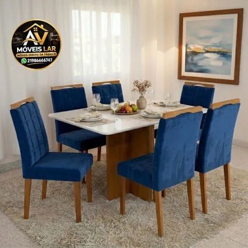 Mesa de jantar com 6 cadeiras  - Foto 3