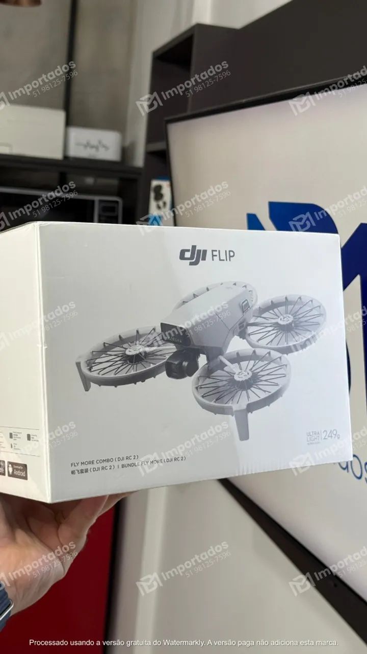 Drone DJI Flip Fly More com controle com tela 3 baterias | Loja Física | Garantia - Foto 3