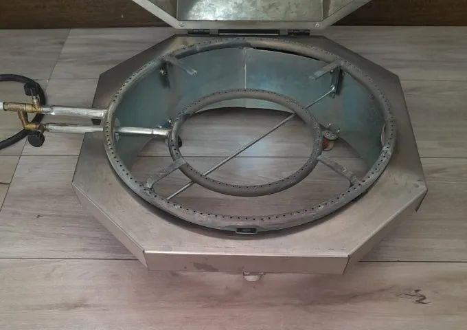 Forno de Saro pizza 40cm com pedra refrataria, mesa inox e caixas de pizza, R$ 1800,00 - Foto 3
