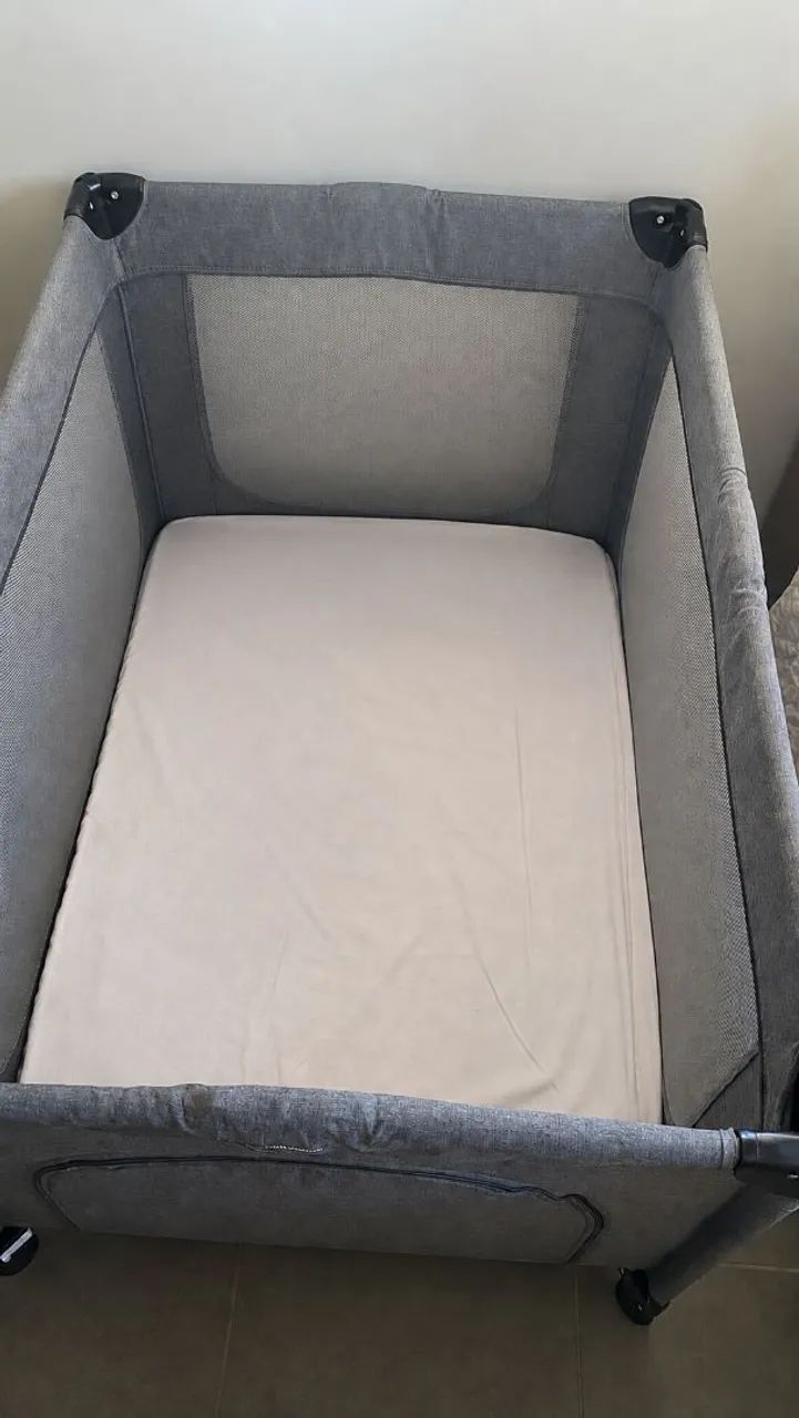 Berço portátil e cercado Kiddo com colchão e mosquiteiro - Foto 4