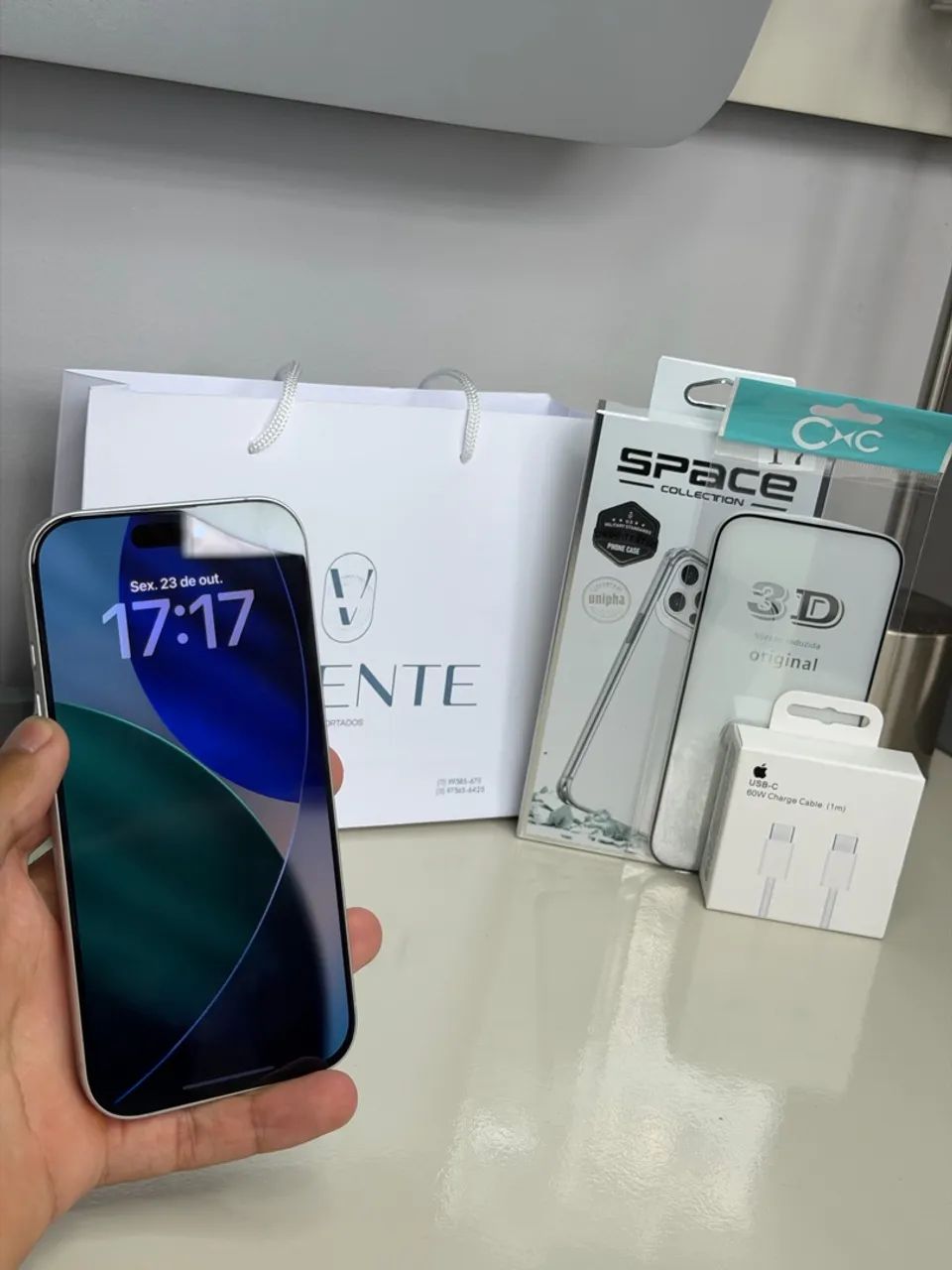 iPhone 17 Branco 256GB - Estado de Zero! - Foto 3