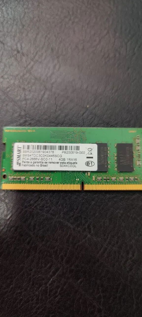 Memória DDR4 4GB 