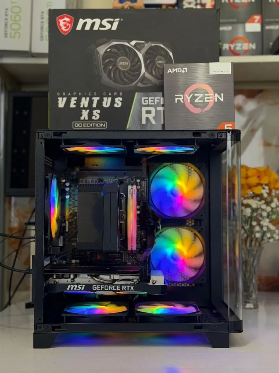 PC Gamer Ryzen 5 + 2060 + 16 GB - Muito top - Foto 3