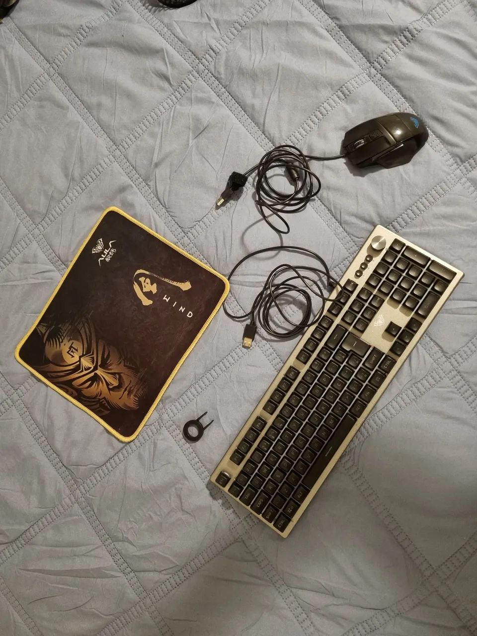 Kit Gamer AULA T202 Completo - Teclado + Mouse + Mousepad - Foto 2