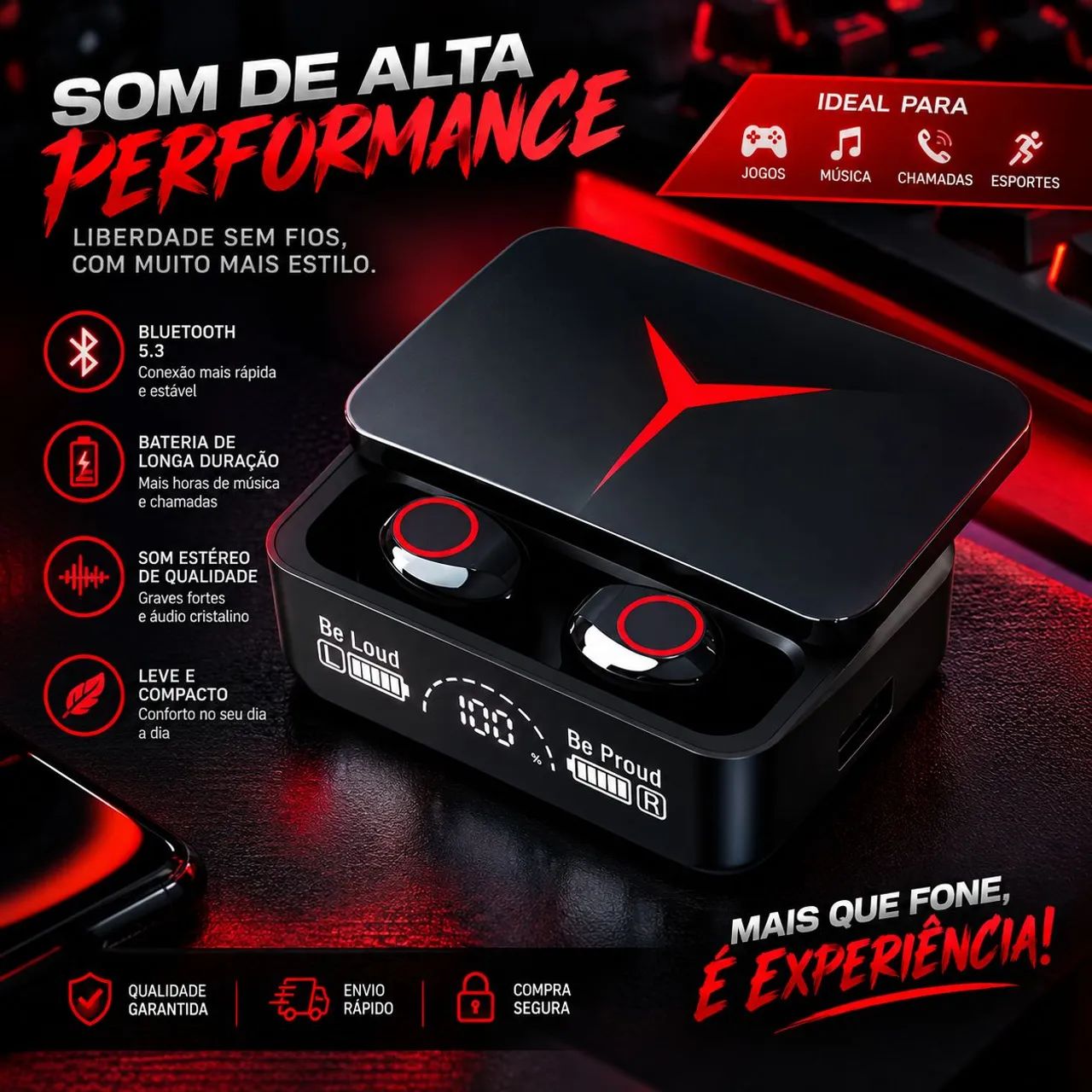 Fone bluetooth M90 