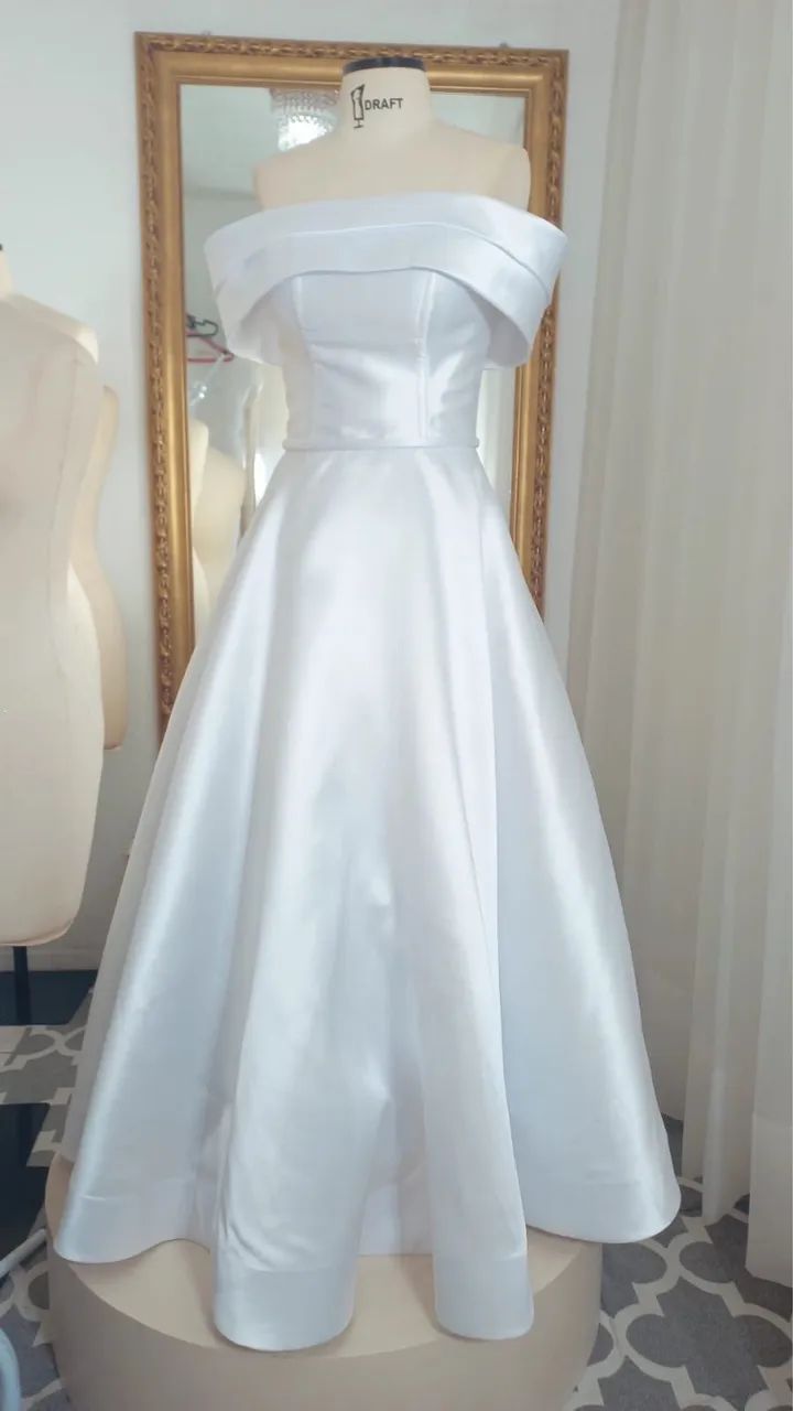 Vestido de Noiva clássico/minimalista  - Foto 3
