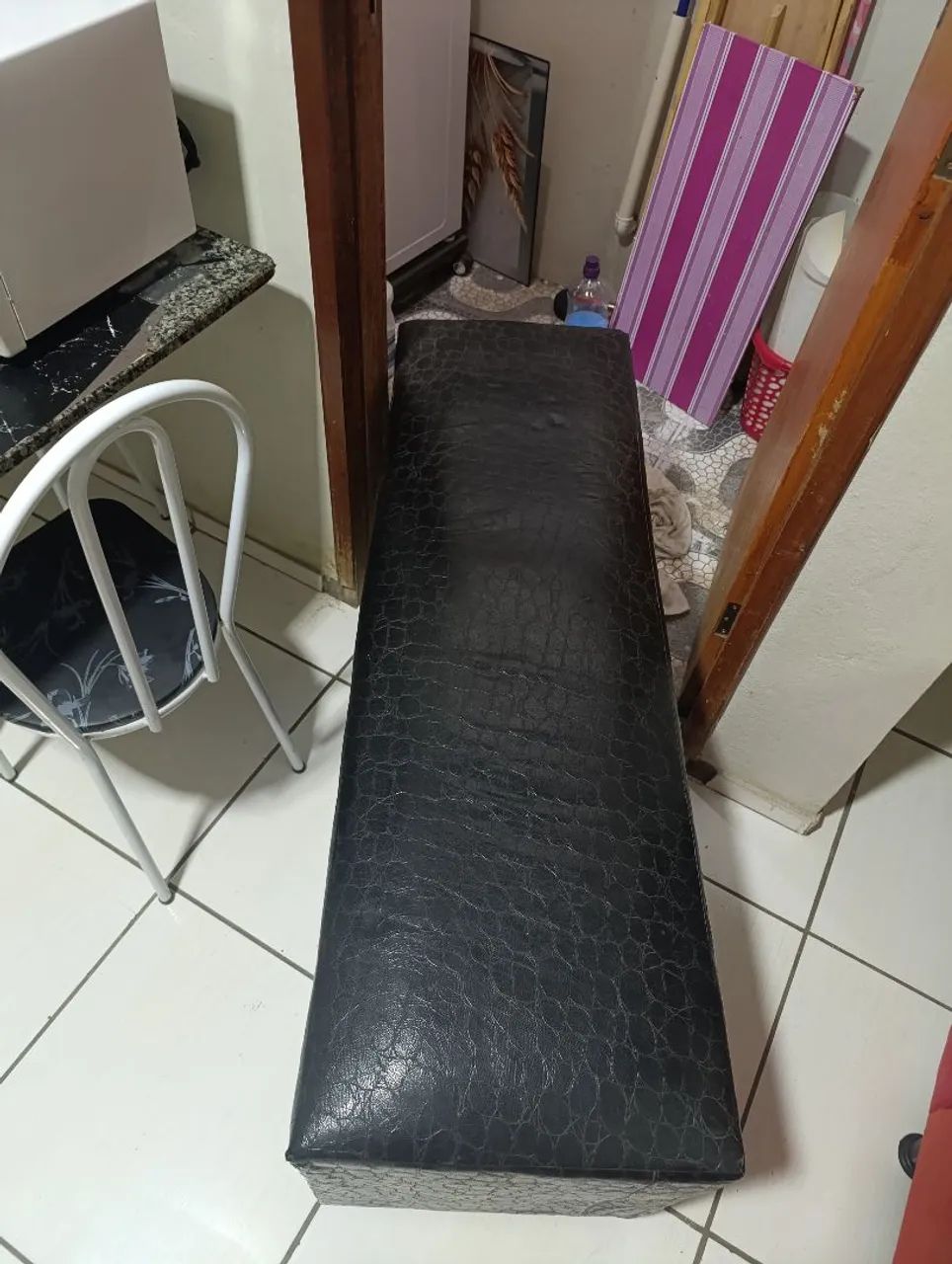 Puff Preto Grande  - Foto 2