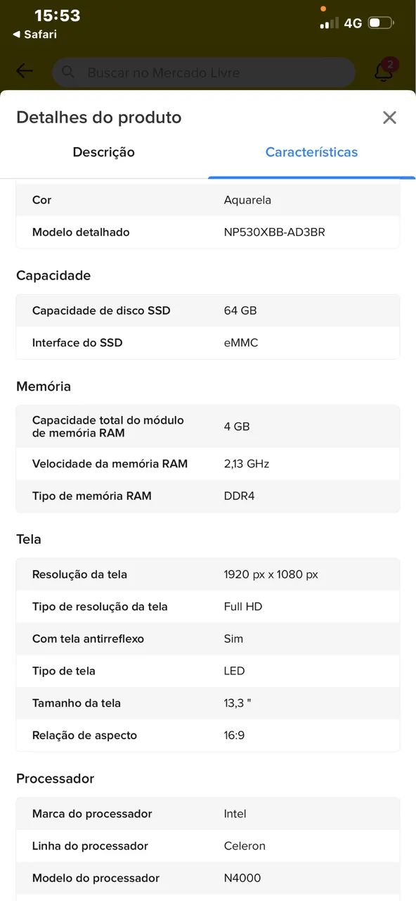Notebook Samsung Rosa com ID Digital - Foto 4