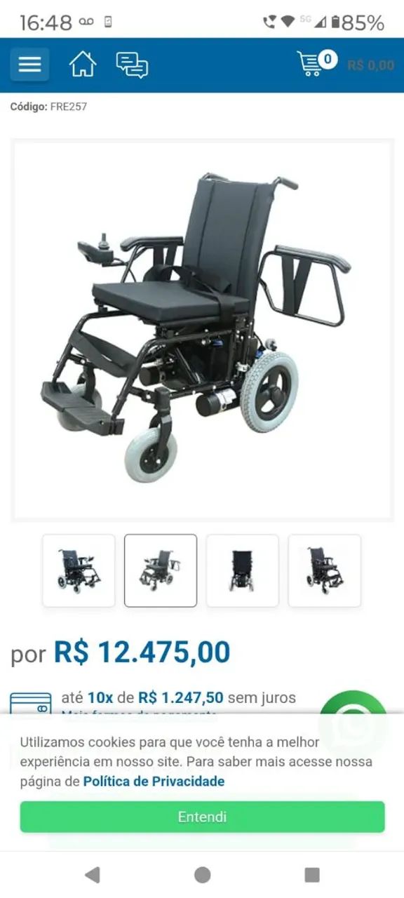 Cadeira de rodas motorista nova  - Foto 5