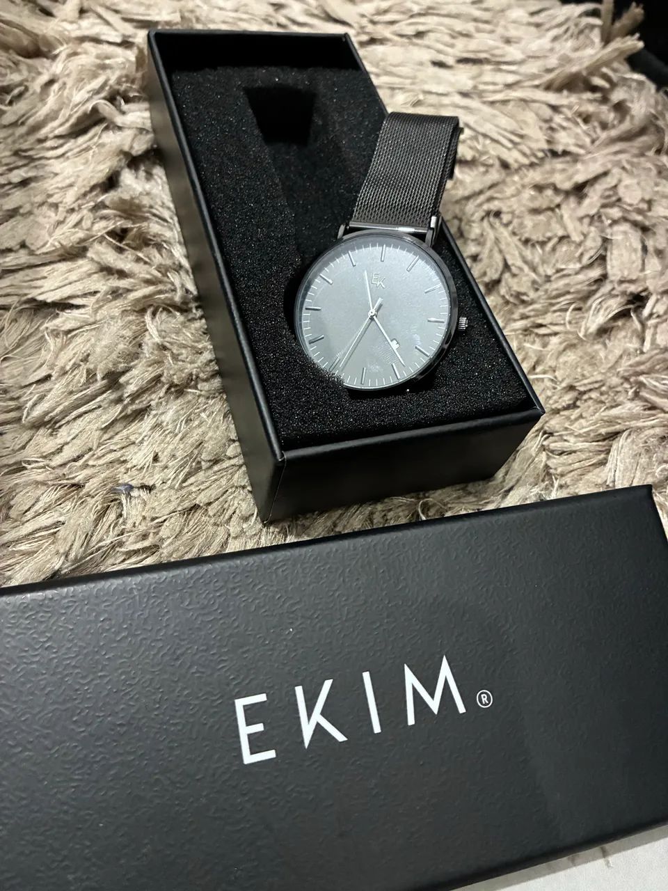 relógio ekim axis masculino malha metálica - Foto 3