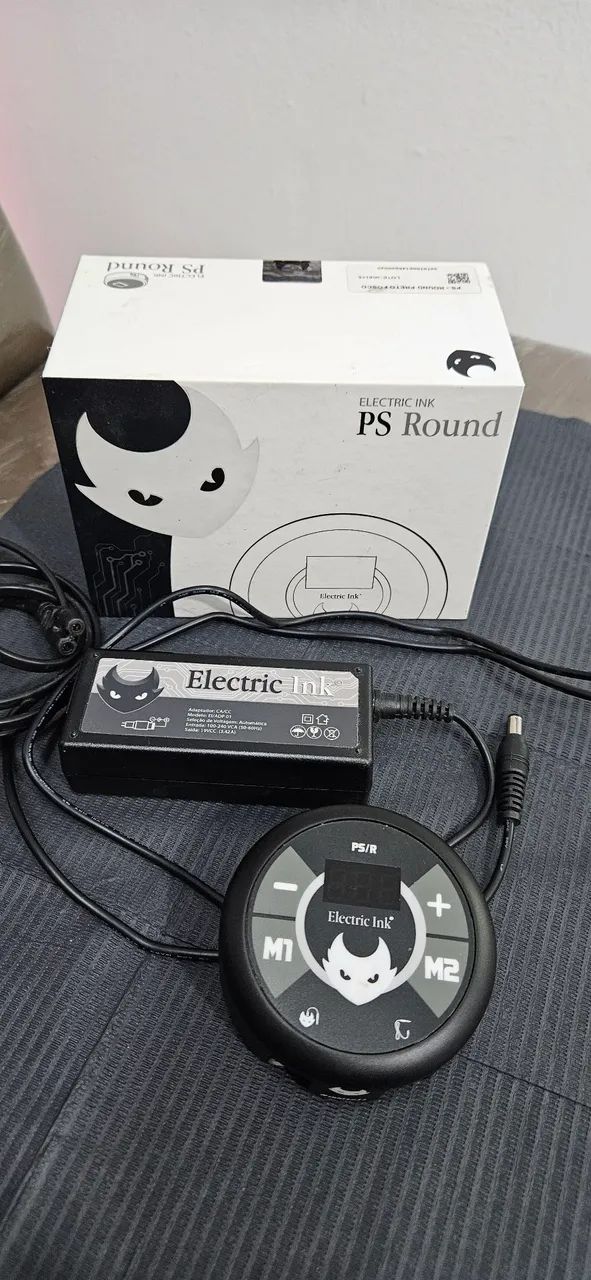 Fonte Digital Tatuagem Ps Round Preto Fosco Electric Ink (Usado) - Foto 2