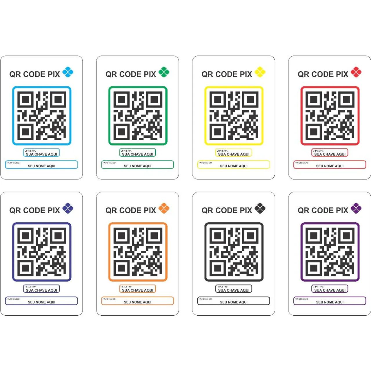 Cartão plastificado QR CODE PIX  - Foto 4