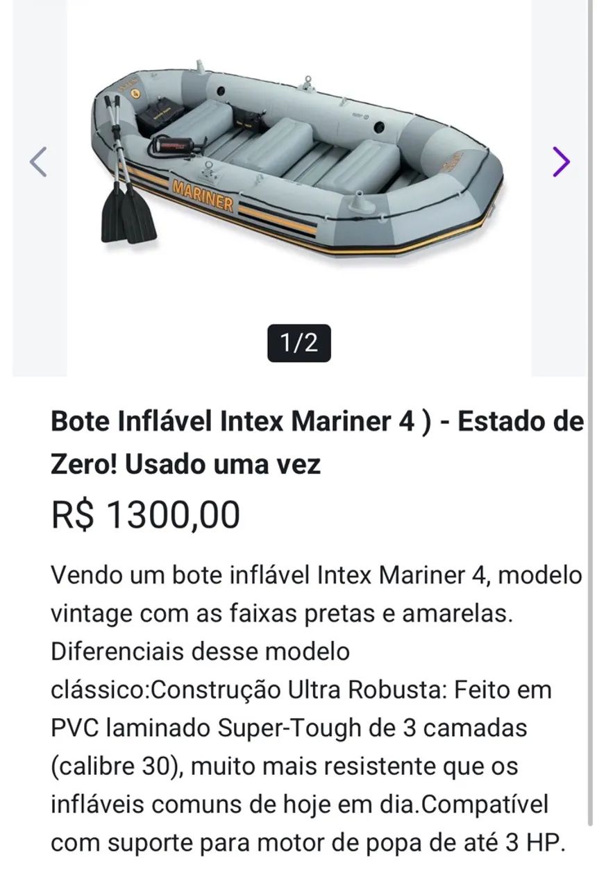 Bote Intex 