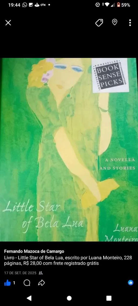 Livro Little Star of Bela Lua