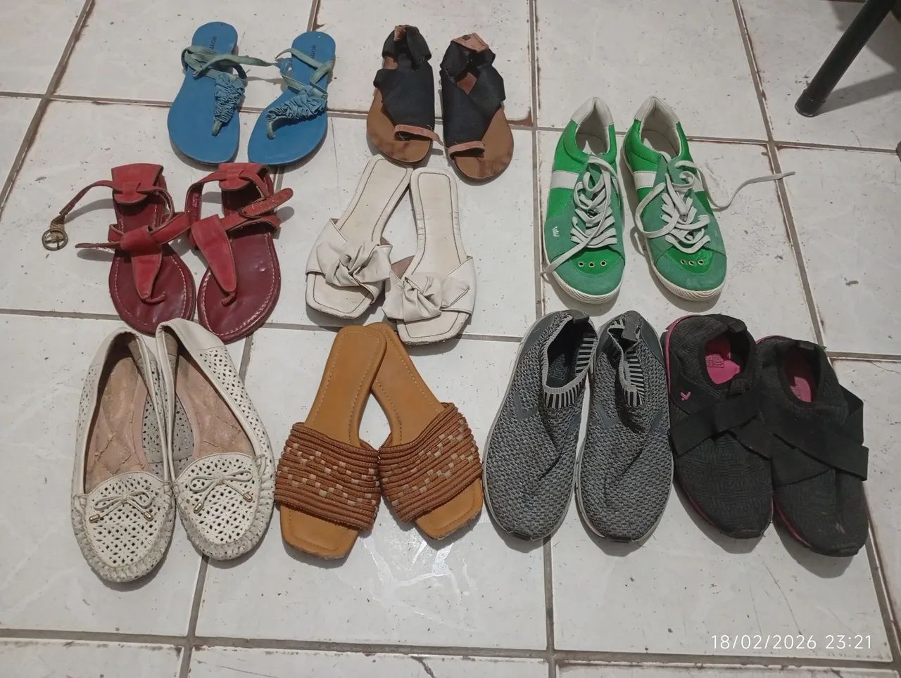 Lote de sapatos 