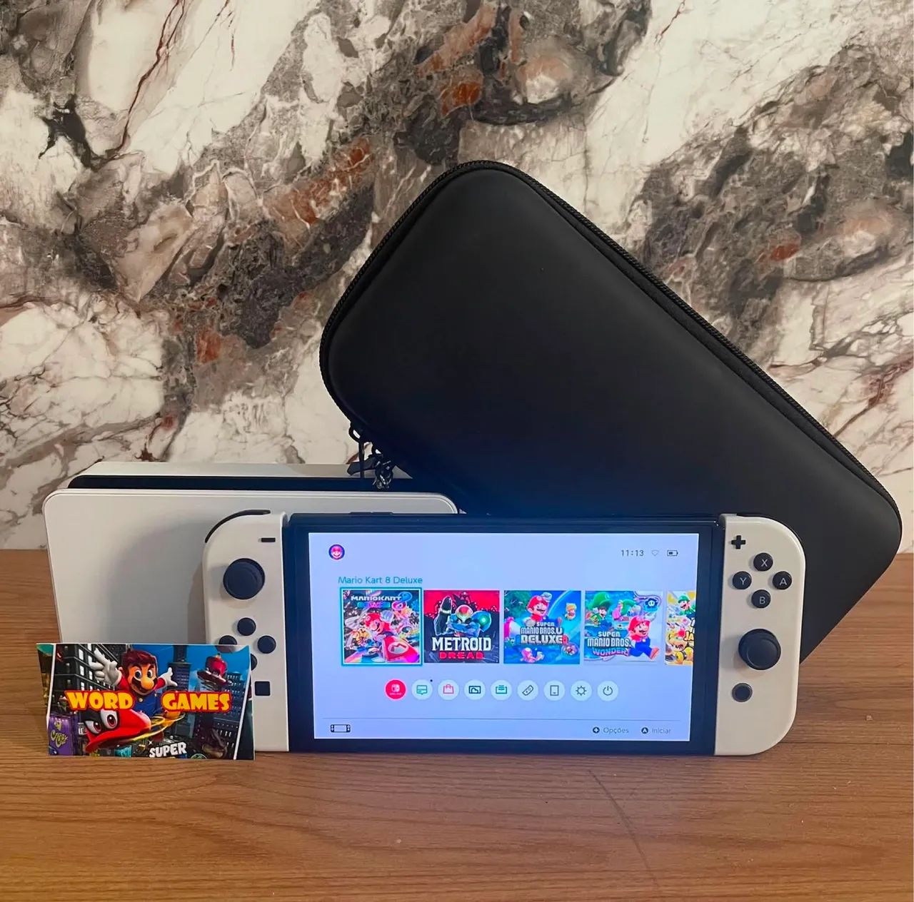 Nintendo Switch oled 128gb com jogos 