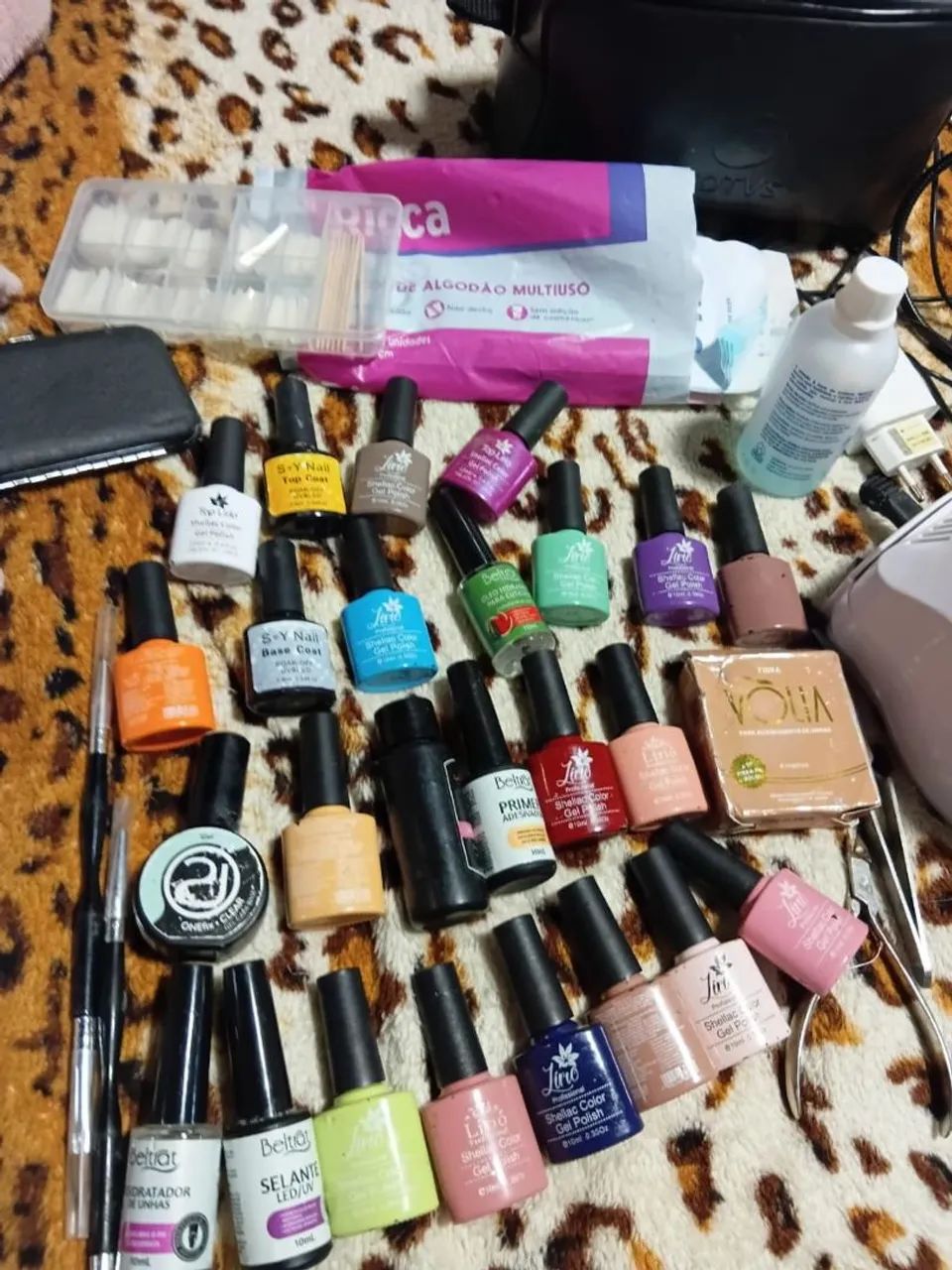 Kit de unha gel e fibra para começar está ótimo estado  - Foto 5