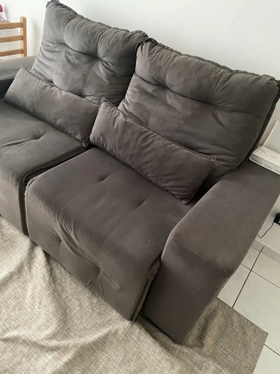 Sofá Retrátil e Reclinável 2 Lugares - Foto 3