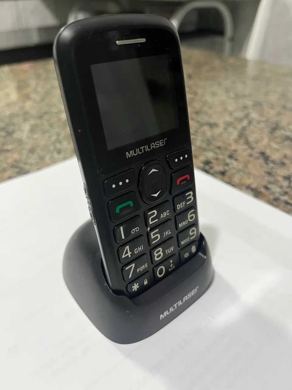 Celular Multilaser com Base Recarregavel